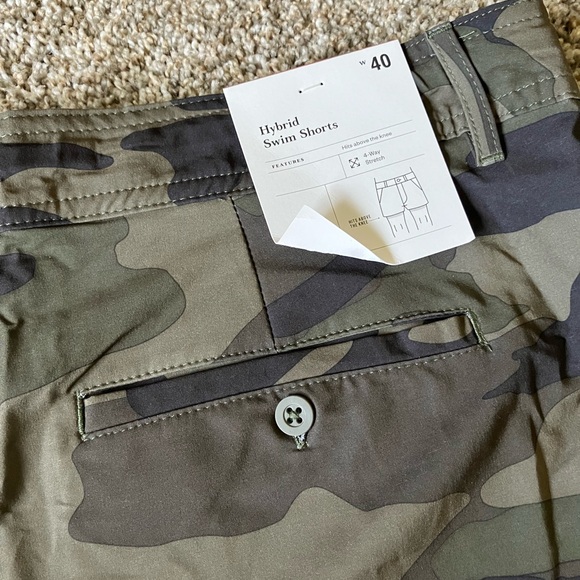 Goodfellow & Co. Men's Green Camo Hybrid Swim Shorts Size 40 NWT - Picture 5 of 7